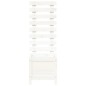 vidaXL Jardinera estantería madera maciza pino blanco 39x39,5x114 cm vidaXL Jardinera estantería madera maciza pino blanco 39x39,5x114 cm