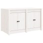 vidaXL Mueble de cocina exterior madera maciza pino blanco 106x55x64cm vidaXL Mueble de cocina exterior madera maciza pino blanco 106x55x64cm