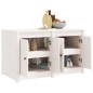 vidaXL Mueble de cocina exterior madera maciza pino blanco 106x55x64cm vidaXL Mueble de cocina exterior madera maciza pino blanco 106x55x64cm