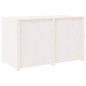 vidaXL Mueble de cocina exterior madera maciza pino blanco 106x55x64cm vidaXL Mueble de cocina exterior madera maciza pino blanco 106x55x64cm