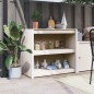 vidaXL Mueble de cocina exterior madera maciza pino blanco 106x55x92cm vidaXL Mueble de cocina exterior madera maciza pino blanco 106x55x92cm