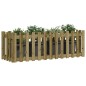 vidaXL Arriate elevado jardín valla madera impregnada pino 150x50x50cm vidaXL Arriate elevado jardín valla madera impregnada pino 150x50x50cm