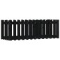 vidaXL Arriate elevado jardín con valla madera pino negro 150x50x50cm vidaXL Arriate elevado jardín con valla madera pino negro 150x50x50cm