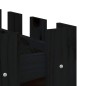 vidaXL Arriate elevado jardín con valla madera pino negro 150x50x50cm vidaXL Arriate elevado jardín con valla madera pino negro 150x50x50cm