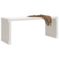 vidaXL Banco de jardín extensible madera pino blanco 212,5x40,5x45 cm vidaXL Banco de jardín extensible madera pino blanco 212,5x40,5x45 cm