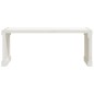 vidaXL Banco de jardín extensible madera pino blanco 212,5x40,5x45 cm vidaXL Banco de jardín extensible madera pino blanco 212,5x40,5x45 cm