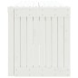 vidaXL Banco de jardín extensible madera pino blanco 212,5x40,5x45 cm vidaXL Banco de jardín extensible madera pino blanco 212,5x40,5x45 cm