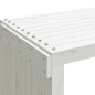 vidaXL Banco de jardín extensible madera pino blanco 212,5x40,5x45 cm vidaXL Banco de jardín extensible madera pino blanco 212,5x40,5x45 cm
