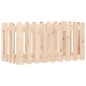 vidaXL Arriate elevado jardín con valla madera maciza pino 100x50x50cm vidaXL Arriate elevado jardín con valla madera maciza pino 100x50x50cm
