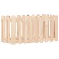 vidaXL Arriate elevado jardín con valla madera maciza pino 100x50x50cm vidaXL Arriate elevado jardín con valla madera maciza pino 100x50x50cm