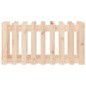 vidaXL Arriate elevado jardín con valla madera maciza pino 100x50x50cm vidaXL Arriate elevado jardín con valla madera maciza pino 100x50x50cm