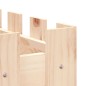vidaXL Arriate elevado jardín con valla madera maciza pino 100x50x50cm vidaXL Arriate elevado jardín con valla madera maciza pino 100x50x50cm