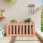 vidaXL Arriate elevado jardín valla madera maciza Douglas 100x50x50 cm