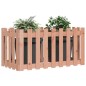 vidaXL Arriate elevado jardín valla madera maciza Douglas 100x50x50 cm