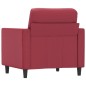 vidaXL Sillón cuero sintético rojo tinto 60 cm vidaXL Sillón cuero sintético rojo tinto 60 cm