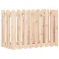 vidaXL Arriate elevado jardín con valla madera maciza pino 100x50x70cm vidaXL Arriate elevado jardín con valla madera maciza pino 100x50x70cm