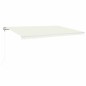 vidaXL Toldo automático con LED sensor de viento crema 500x350 cm vidaXL Toldo automático con LED sensor de viento crema 500x350 cm