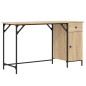 vidaXL Escritorio ordenador madera ingeniería roble Sonoma 131x48x75cm vidaXL Escritorio ordenador madera ingeniería roble Sonoma 131x48x75cm