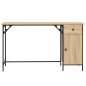 vidaXL Escritorio ordenador madera ingeniería roble Sonoma 131x48x75cm vidaXL Escritorio ordenador madera ingeniería roble Sonoma 131x48x75cm