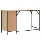 vidaXL Escritorio ordenador madera ingeniería roble Sonoma 131x48x75cm vidaXL Escritorio ordenador madera ingeniería roble Sonoma 131x48x75cm