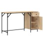 vidaXL Escritorio ordenador madera ingeniería roble Sonoma 131x48x75cm vidaXL Escritorio ordenador madera ingeniería roble Sonoma 131x48x75cm