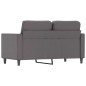 vidaXL Sofá de 2 plazas de cuero sintético gris 120 cm vidaXL Sofá de 2 plazas de cuero sintético gris 120 cm