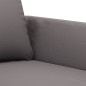 vidaXL Sofá de 2 plazas de cuero sintético gris 120 cm vidaXL Sofá de 2 plazas de cuero sintético gris 120 cm