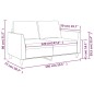 vidaXL Sofá de 2 plazas de cuero sintético gris 120 cm vidaXL Sofá de 2 plazas de cuero sintético gris 120 cm