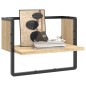 vidaXL Estante de pared con barra roble Sonoma 40x25x30 cm vidaXL Estante de pared con barra roble Sonoma 40x25x30 cm