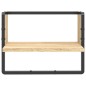 vidaXL Estante de pared con barra roble Sonoma 40x25x30 cm vidaXL Estante de pared con barra roble Sonoma 40x25x30 cm