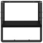 vidaXL Estante de pared con barra negro 30x25x30 cm vidaXL Estante de pared con barra negro 30x25x30 cm