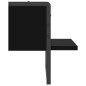vidaXL Estante de pared con barra negro 30x25x30 cm vidaXL Estante de pared con barra negro 30x25x30 cm