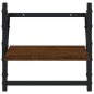 vidaXL Estantes pared con barras 4 pzas madera ingeniería marrón roble vidaXL Estantes pared con barras 4 pzas madera ingeniería marrón roble