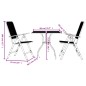 vidaXL Juego de comedor de jardín 3 pzas malla metálica gris antracita vidaXL Juego de comedor de jardín 3 pzas malla metálica gris antracita