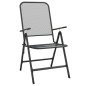 vidaXL Juego de comedor de jardín 7 pzas malla metálica gris antracita vidaXL Juego de comedor de jardín 7 pzas malla metálica gris antracita