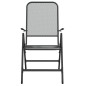 vidaXL Juego de comedor de jardín 7 pzas malla metálica gris antracita vidaXL Juego de comedor de jardín 7 pzas malla metálica gris antracita