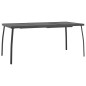 vidaXL Juego de comedor de jardín 7 pzas malla metálica gris antracita vidaXL Juego de comedor de jardín 7 pzas malla metálica gris antracita