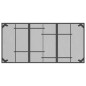 vidaXL Juego de comedor de jardín 7 pzas malla metálica gris antracita vidaXL Juego de comedor de jardín 7 pzas malla metálica gris antracita