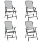 vidaXL Juego de comedor de jardín 5 pzas malla metálica gris antracita vidaXL Juego de comedor de jardín 5 pzas malla metálica gris antracita