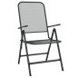 vidaXL Juego de comedor de jardín 5 pzas malla metálica gris antracita vidaXL Juego de comedor de jardín 5 pzas malla metálica gris antracita