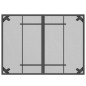 vidaXL Juego de comedor de jardín 5 pzas malla metálica gris antracita vidaXL Juego de comedor de jardín 5 pzas malla metálica gris antracita