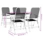 vidaXL Juego de comedor de jardín 5 pzas malla metálica gris antracita vidaXL Juego de comedor de jardín 5 pzas malla metálica gris antracita