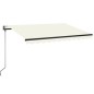 vidaXL Toldo retráctil automático crema 350x250 cm vidaXL Toldo retráctil automático crema 350x250 cm