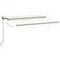 vidaXL Toldo retráctil automático crema 350x250 cm vidaXL Toldo retráctil automático crema 350x250 cm