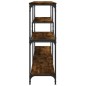 vidaXL Mesa consola madera de ingeniería roble ahumado 160x32x95 cm vidaXL Mesa consola madera de ingeniería roble ahumado 160x32x95 cm