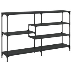 vidaXL Mesa consola madera de ingeniería negra 160x32x95 cm