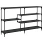 vidaXL Mesa consola madera de ingeniería negra 160x32x95 cm vidaXL Mesa consola madera de ingeniería negra 160x32x95 cm