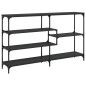 vidaXL Mesa consola madera de ingeniería negra 160x32x95 cm vidaXL Mesa consola madera de ingeniería negra 160x32x95 cm