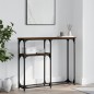 vidaXL Mesa consola madera de ingeniería marrón roble 90x22,5x75 cm vidaXL Mesa consola madera de ingeniería marrón roble 90x22,5x75 cm