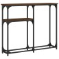 vidaXL Mesa consola madera de ingeniería marrón roble 90x22,5x75 cm vidaXL Mesa consola madera de ingeniería marrón roble 90x22,5x75 cm